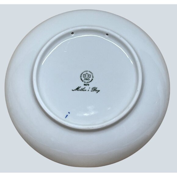 Bing & Grondahl 1969 1979 Mors Mothers Day Dog Pups Collector Plate 9879 Denmark - Picture 2 of 4